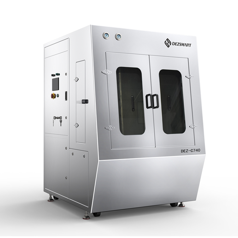 Pneumatic stencil cleaning machine: 3 key advances in removing lead-free solder paste 5 DEZ-C740 stencil cleaning machine