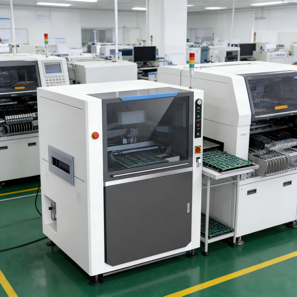Optimizing SMT Front-End Efficiency: The Synergetic Power of Stencil Printers and PCB Loaders 1 生成 SMT 印刷机图片